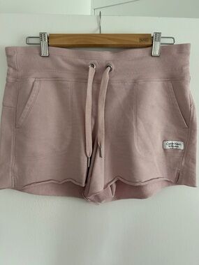 Calvin Klein Dusty Pink Drawstring Athletic Shorts